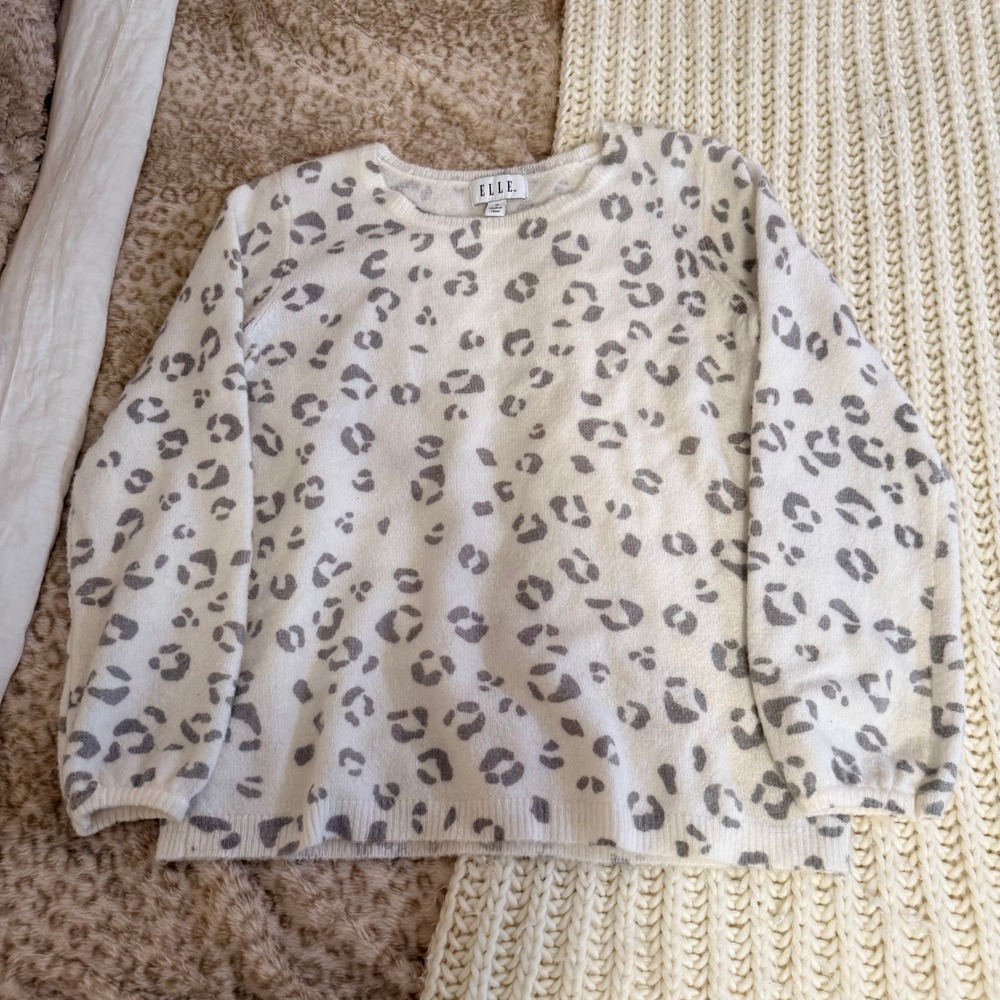 Jessica Simpson Max Studio Elle Sweater Bundle Bow Leopard Palm Print S M L - Picture 6 of 7